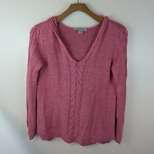 Tommy Bahama Tuberose Coastal Cable Hoodie Sweater, Sz M